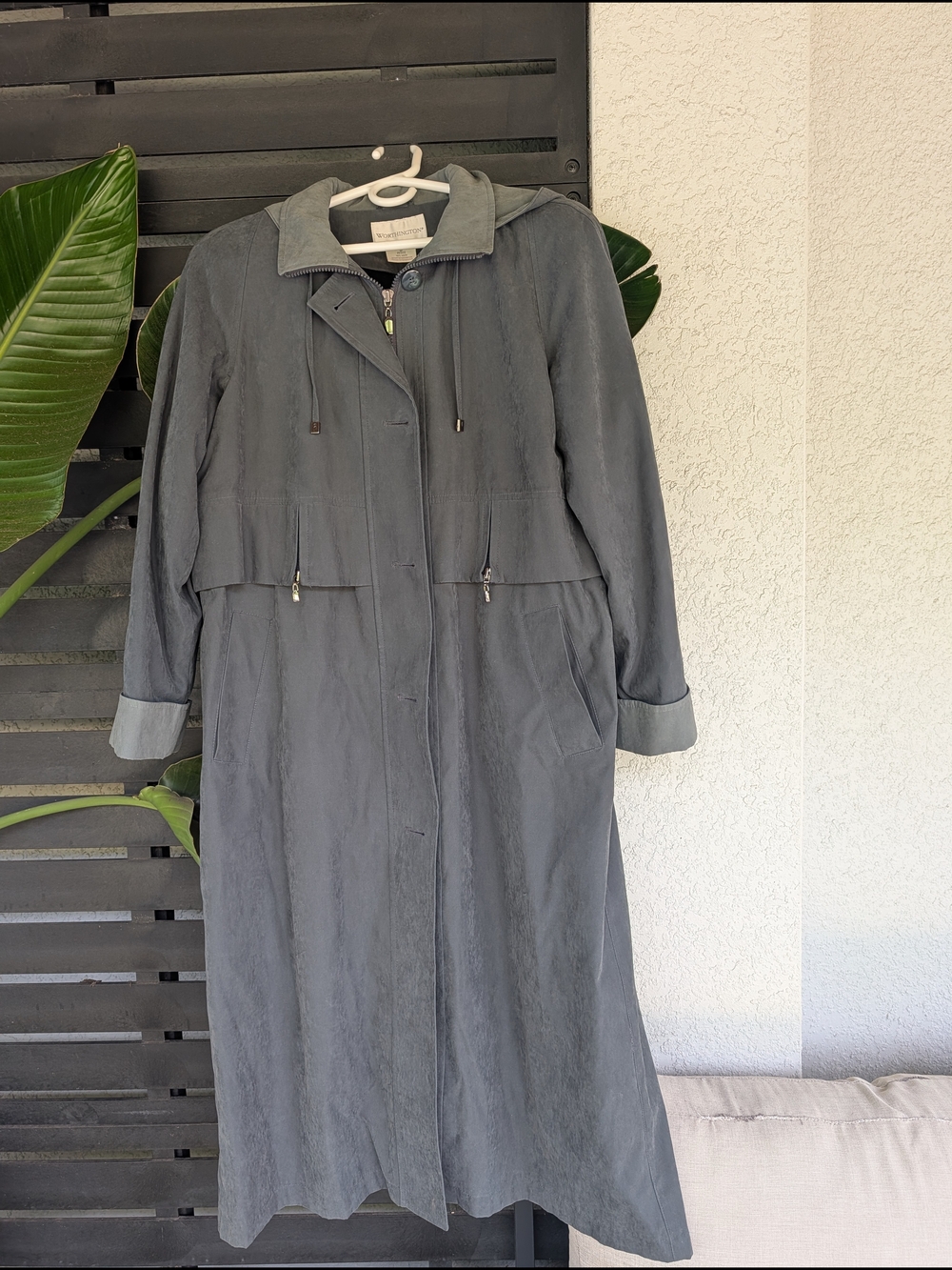 Worthington Gray Petite Jacket with Hood